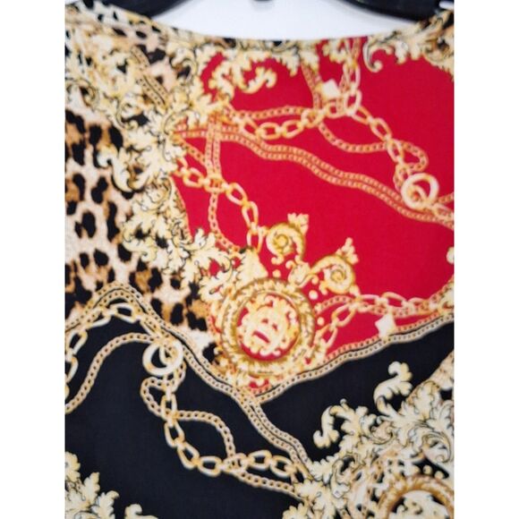 Thalia Sodi Women's Top Bold Animal Print Office Siren Boho - Picture 7 of 9